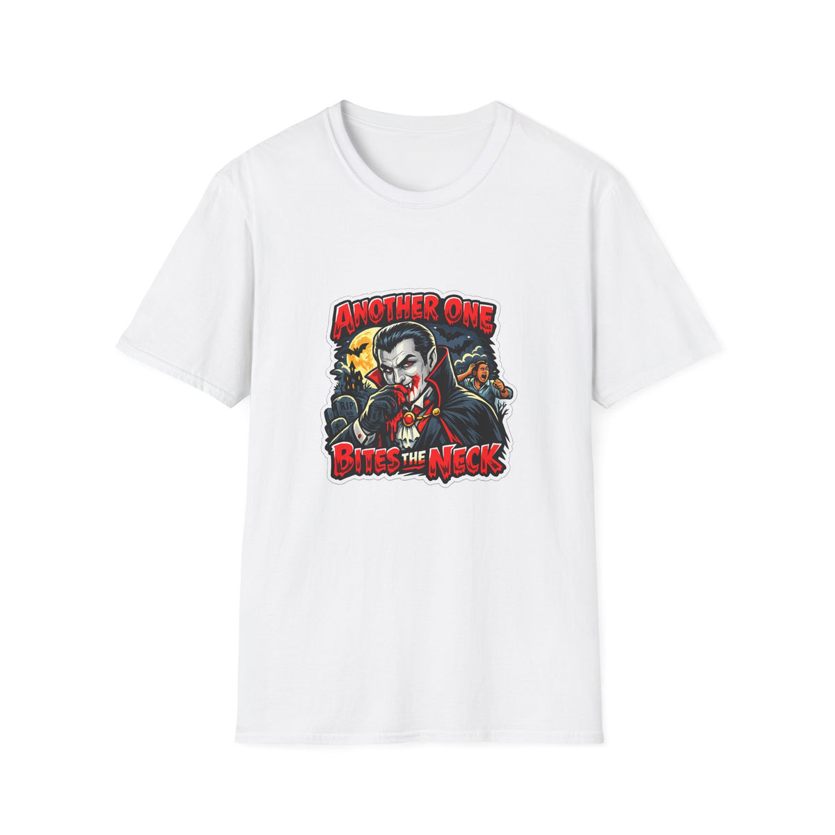 Another One Bites the Neck T-Shirt | Vampire Horror Graphic Tee