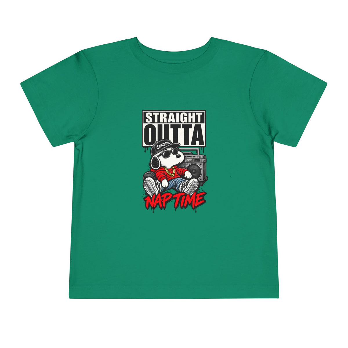 Straight Outta Nap Time Toddler Tee | Cool Hippo Cartoon Naptime Tee