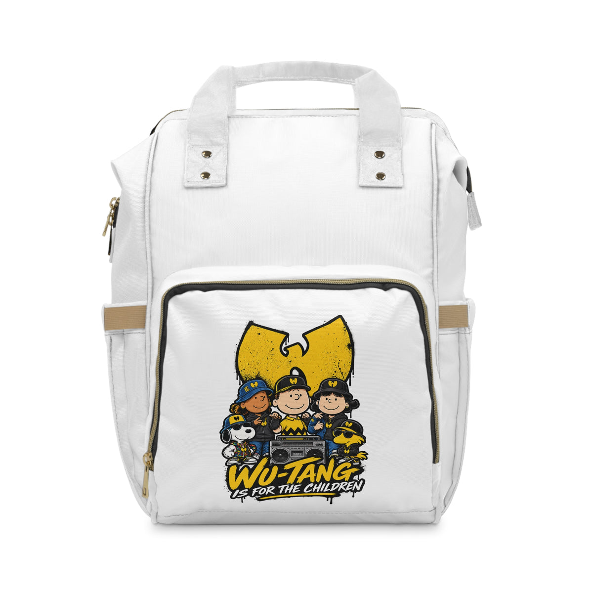Wu-Tang Children logo Diaper Backpack | Hip Hop Cartoon Crew 90s 00s Hip Hop Pop Culture Millennial Era
