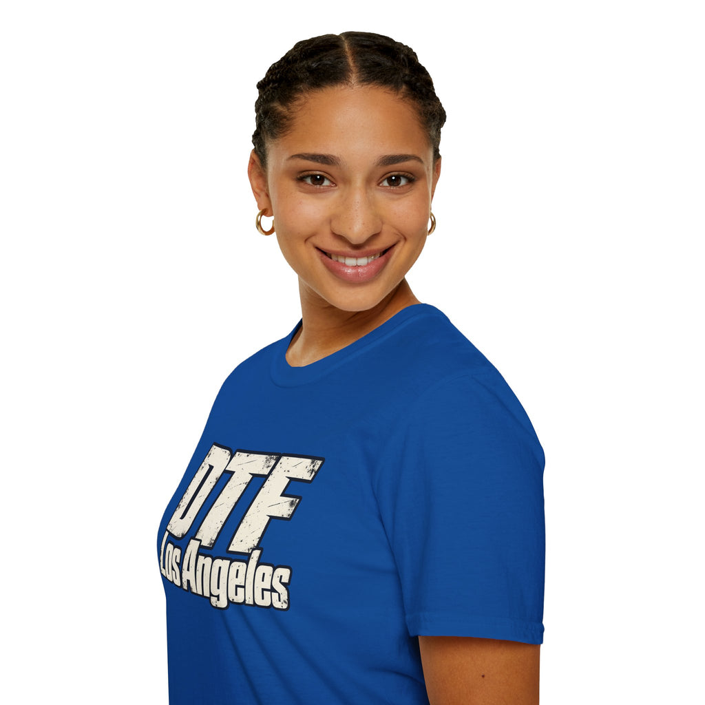 DTF Los Angeles T-Shirt | Retro Block Letter LA Graphic Tee