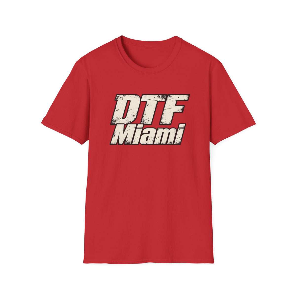 DTF Miami graphic T-Shirt | Vintage distressed logo, city tee