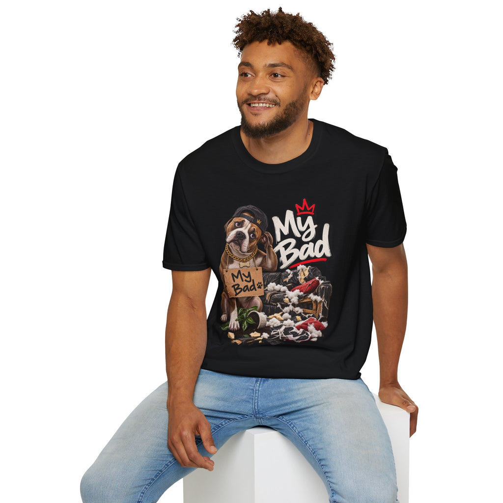 My Bad Puppy Graphic T-Shirt | Cute Dog Illustration | 90's 00's Hip Hop Pop Culture Nostalgia