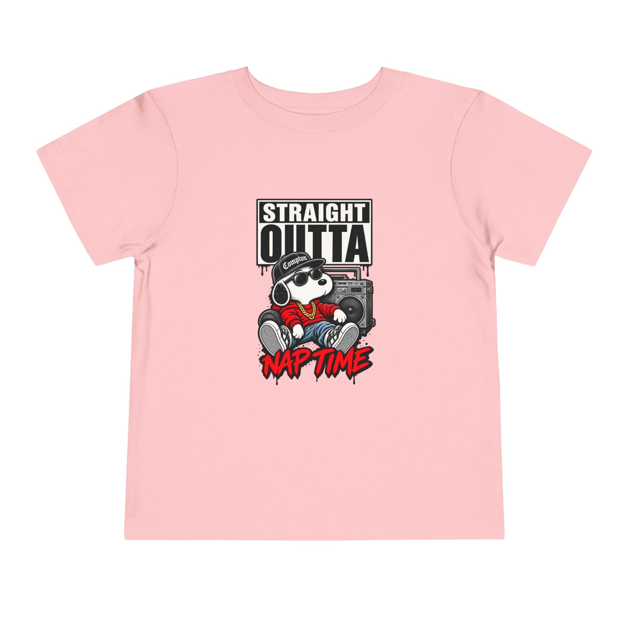 Straight Outta Nap Time Toddler Tee | Cool Hippo Cartoon Naptime Tee