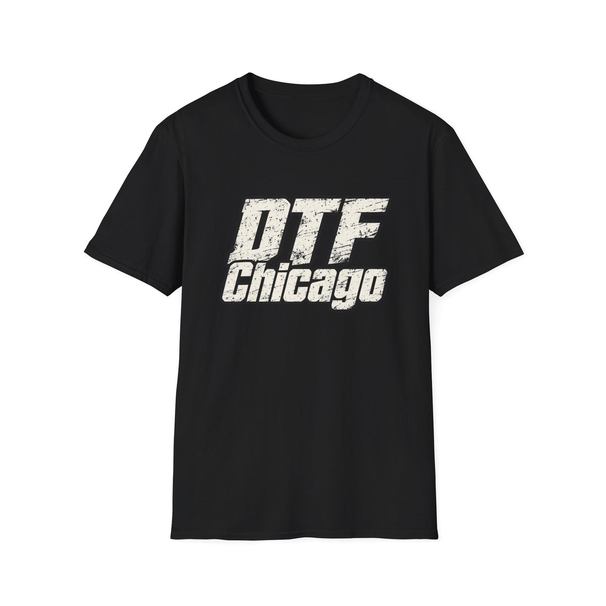 DTF Chicago distressed logo T-Shirt | Vintage city typography