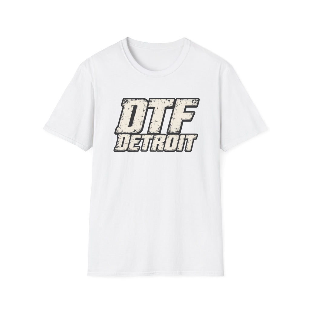 DTF Detroit graphic tee | Vintage distressed city typography T-Shirt
