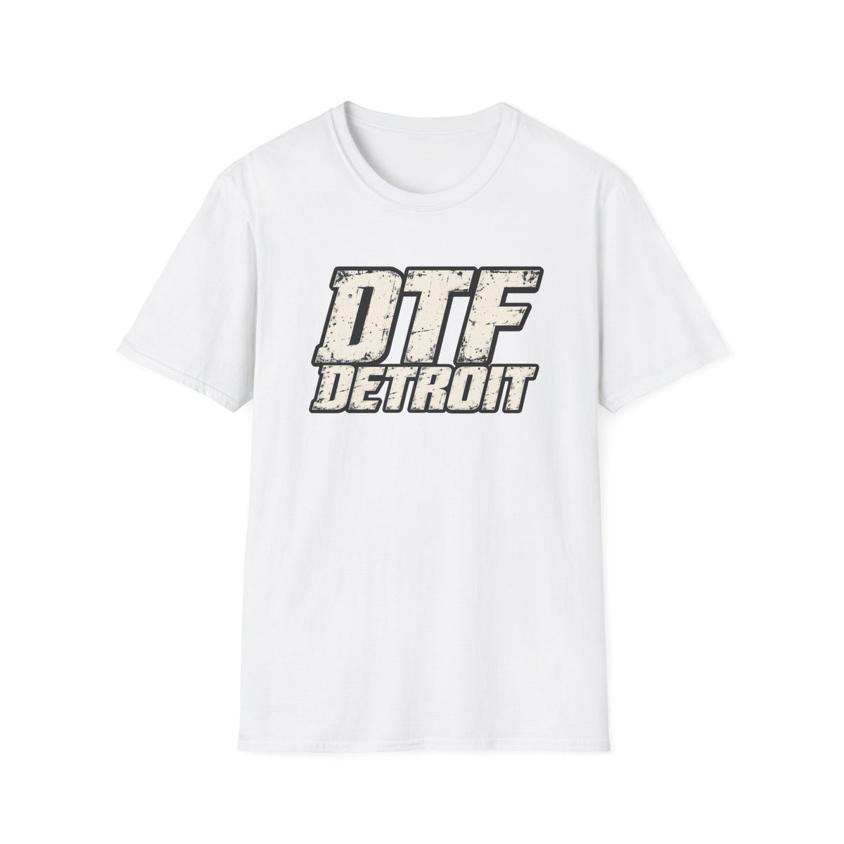 DTF Detroit graphic tee | Vintage distressed city typography T-Shirt