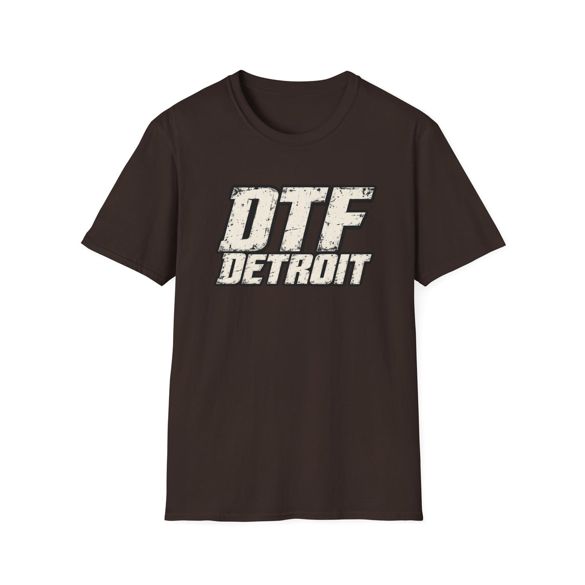 DTF Detroit graphic tee | Vintage distressed city typography T-Shirt