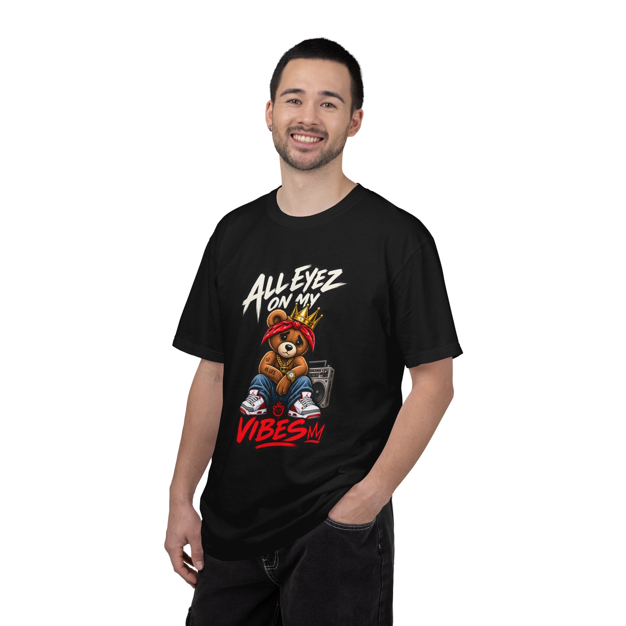 All Eyez On My Vibes Bear Pac T-Shirt | Streetwear Graphic Tee