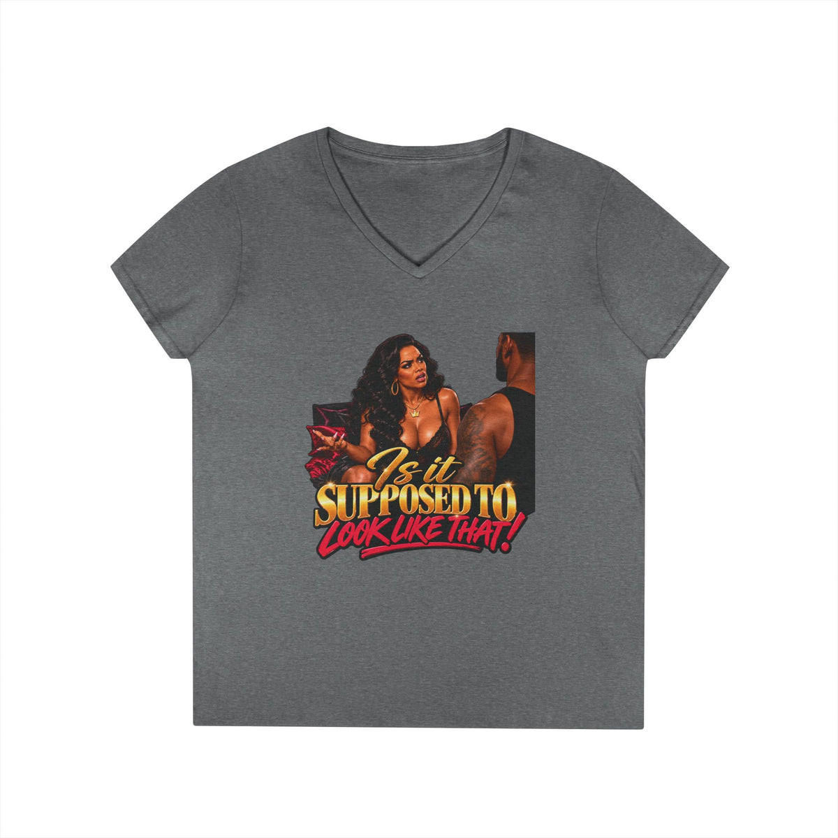 Is It Supposed To Look Like That V-Neck Shirt | 90s 00s Hip Hop Pop Culture Nostalgia Millennial Era
