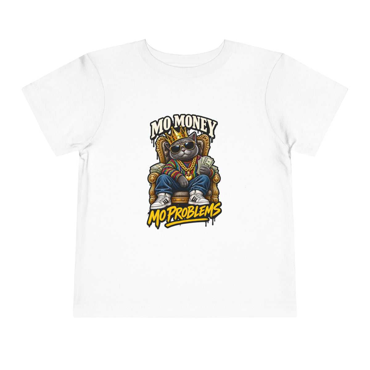 Mo Money Mo Problems Toddler Tee | Raccoon King Graphic