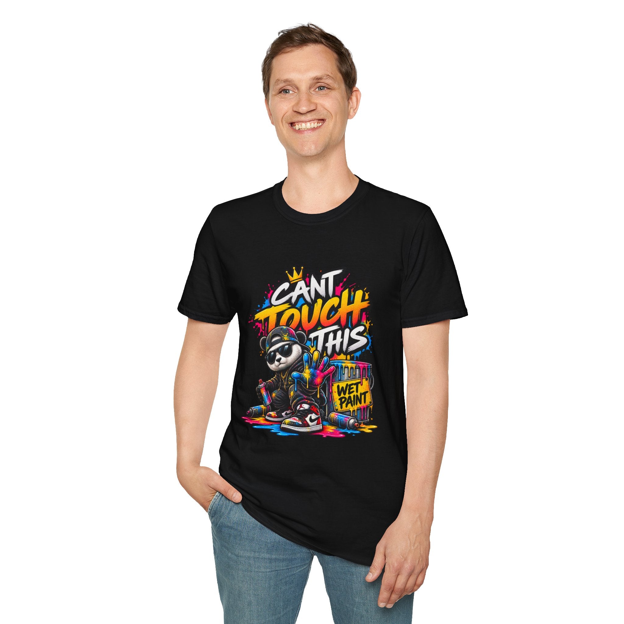 Cant Touch This Panda T-Shirt | Graffiti Streetwear Panda