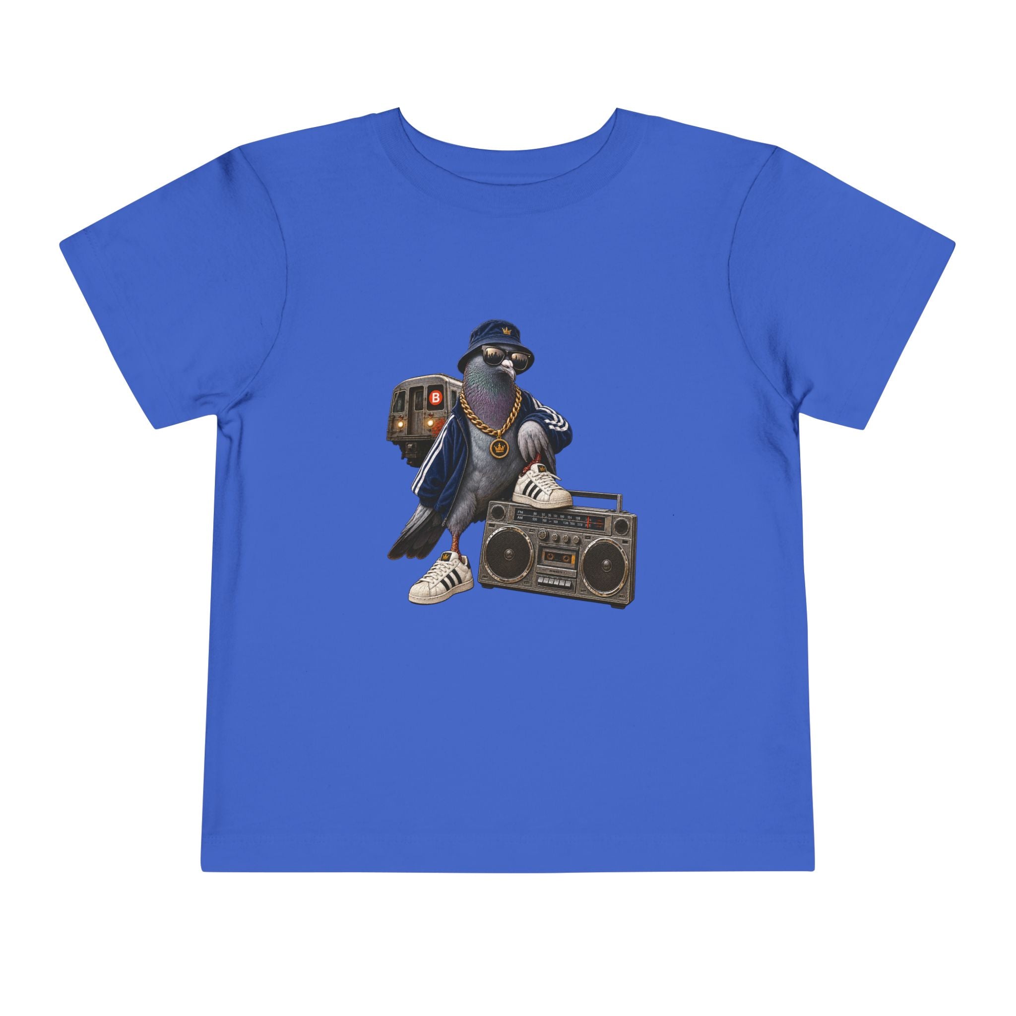 Cool Crow DJ boombox Toddler Tee | Hip Hop Bird Graphic