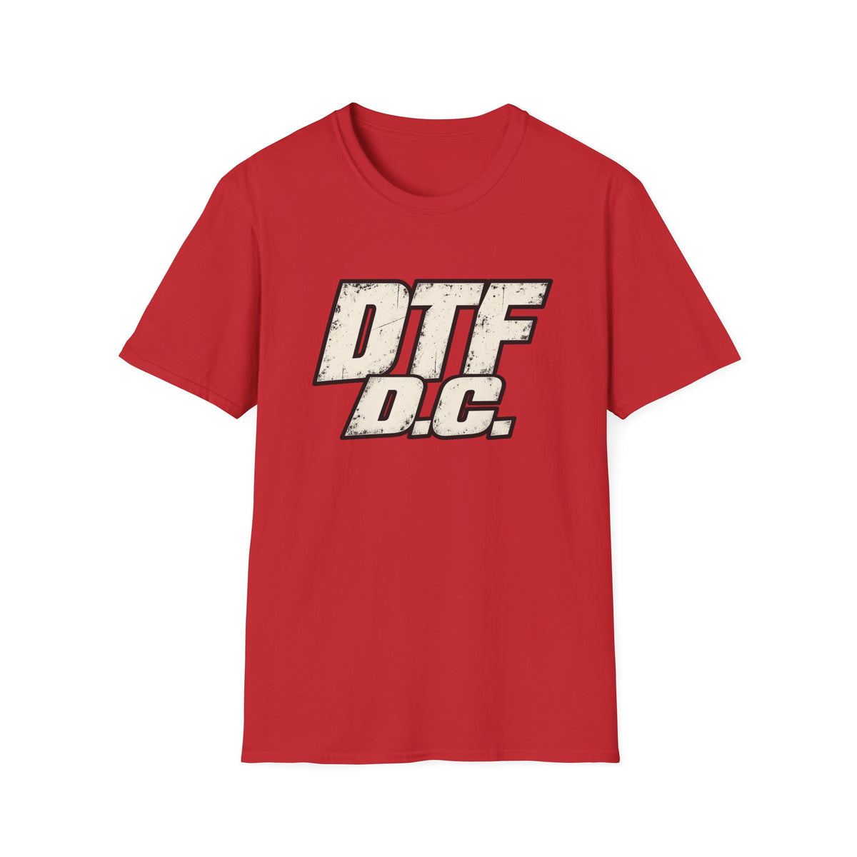 DTF D.C. graphic T-Shirt | Vintage distressed lettering