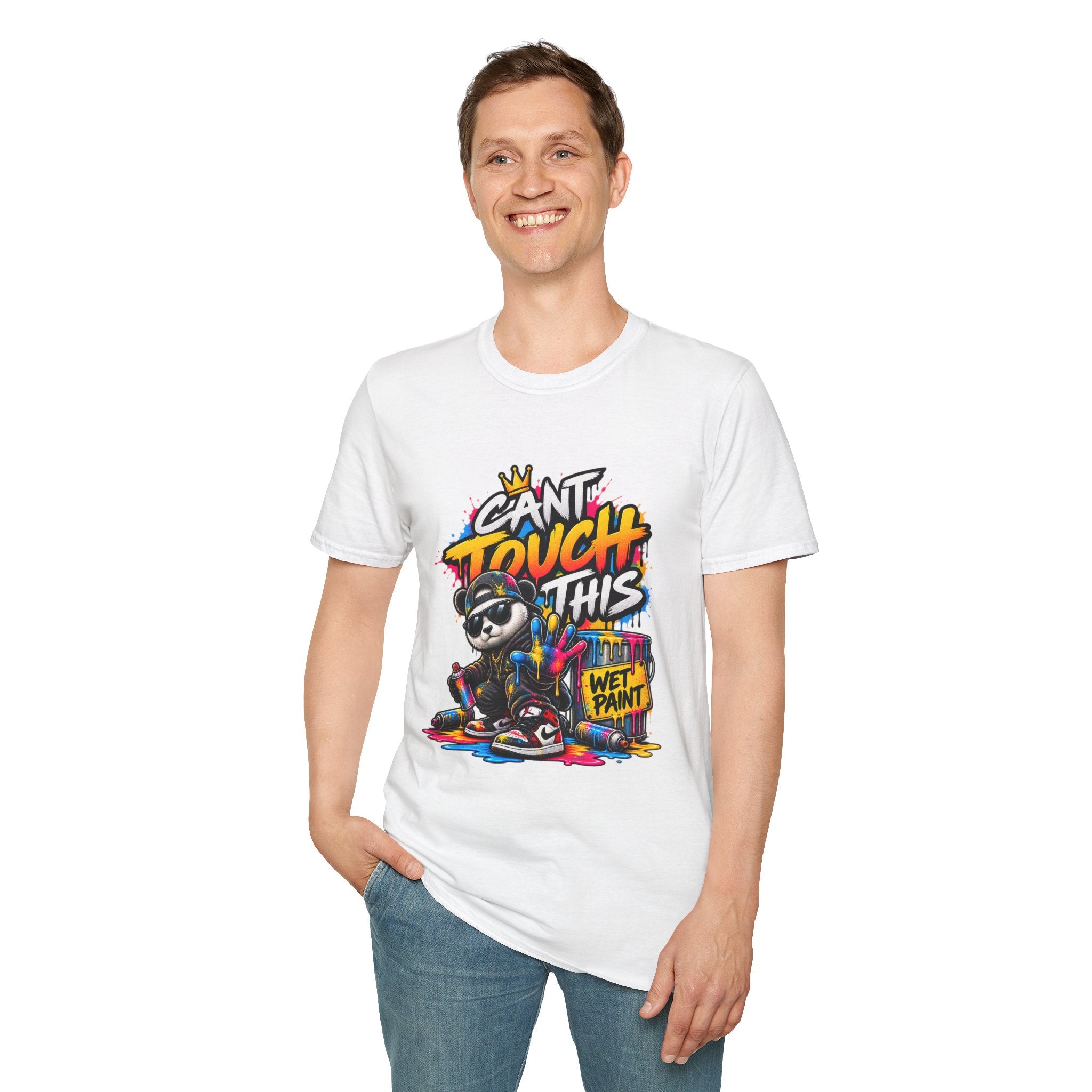 Cant Touch This Panda T-Shirt | Graffiti Streetwear Panda