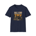 All I Do Is Try T-Shirt | Vintage Music Poster Style