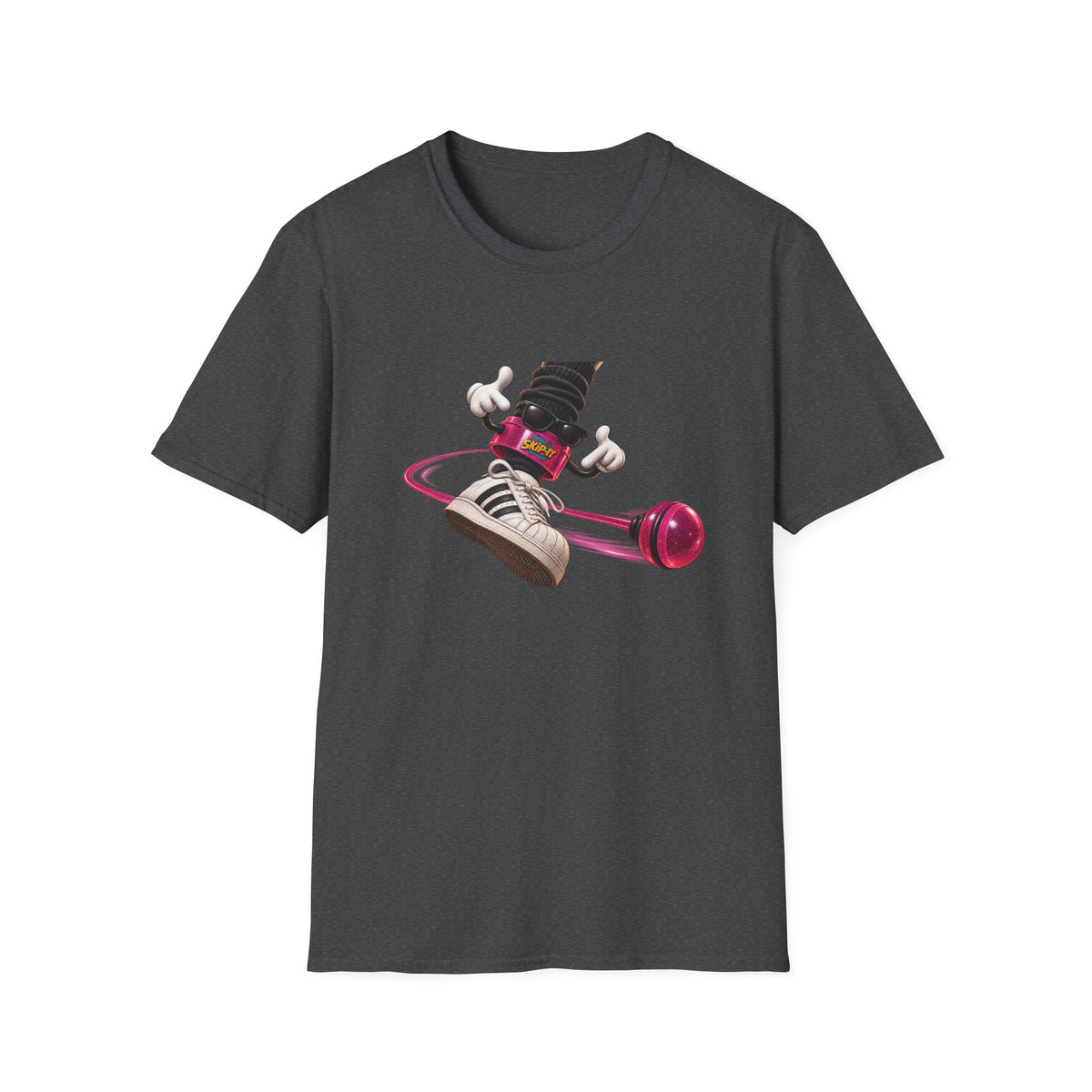 Yo-Yo Skater Character T-Shirt | Retro Toy Illustration, Street Style Hip Hop | 1990's 2000's Nostalgia Throwback
