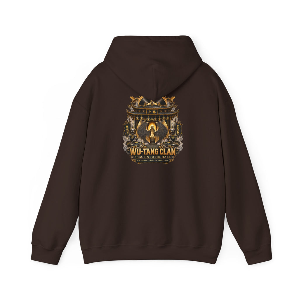 Wu-Tang Clan Logo Hall of Fame Hoodie | Hip Hop Music Graphic Pullover | 90s 00s Hip Hop Nostalgia