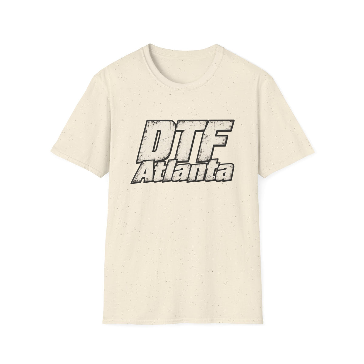 DTF Atlanta T-Shirt | Distressed Retro Text Atlanta Tee