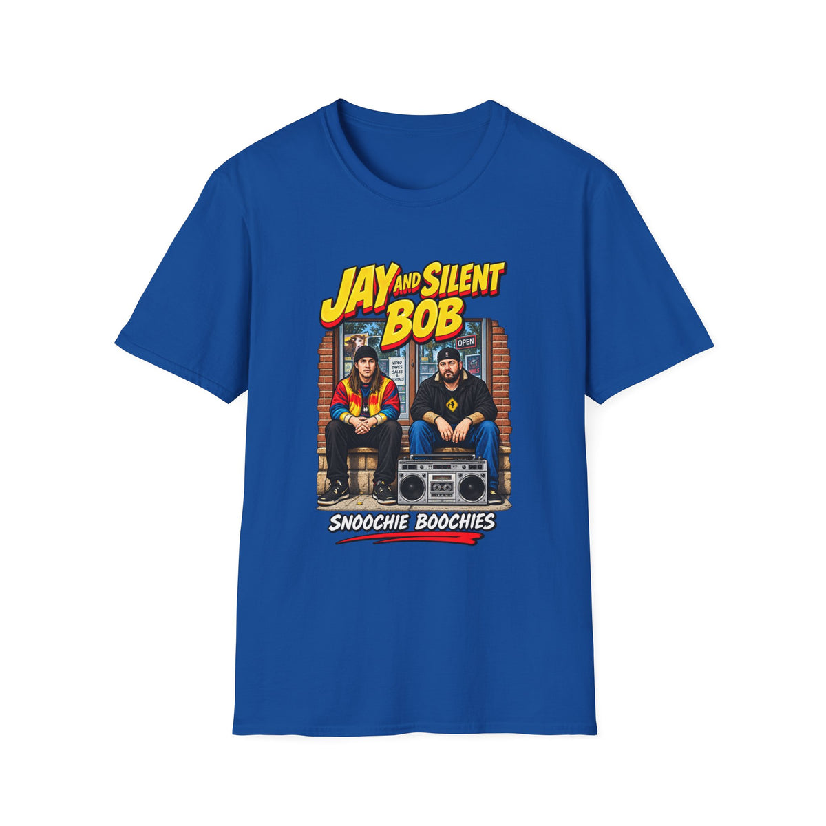 Jay and Silent Bob T-Shirt | Movie Logo Comic Poster Tee | 1990's 2000's Nostalgia Throwback