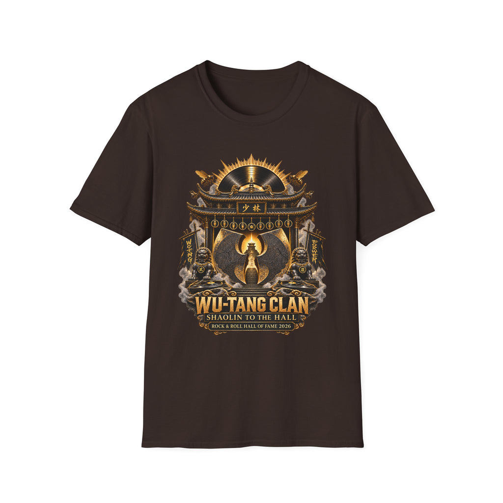 Wu-Tang Clan Temple Rock and Roll Hall of Fame T-Shirt | Hip Hop Logo, Martial Arts Shrine | 90s 00s Hip Hop Nostalgia Pop Culture