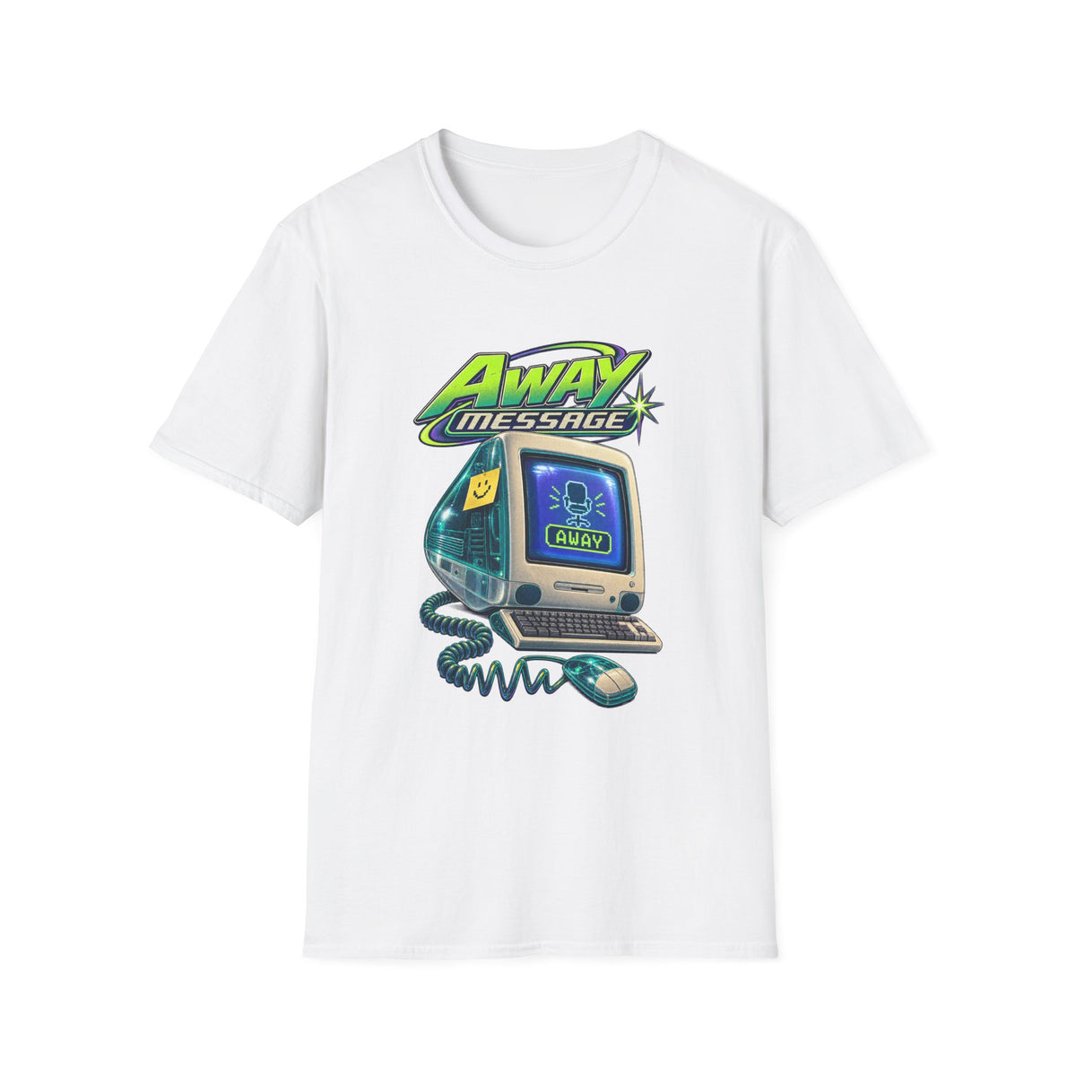 Away Message T-Shirt | Retro Computer Novelty Tee | 1990's 2000's Nostalgia Throwback