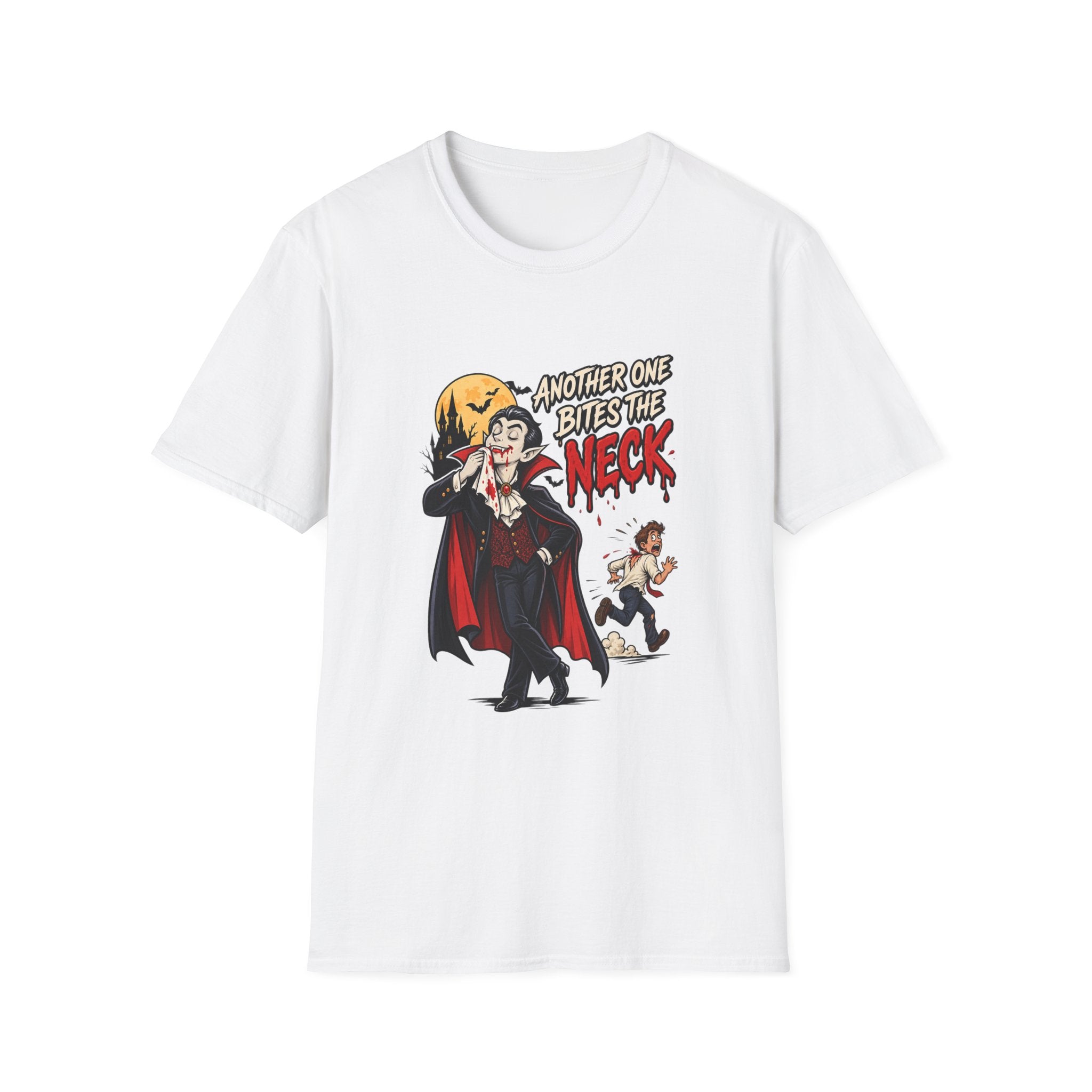 Another One Bites the Neck Dracula T-Shirt | Vampire Halloween Tee