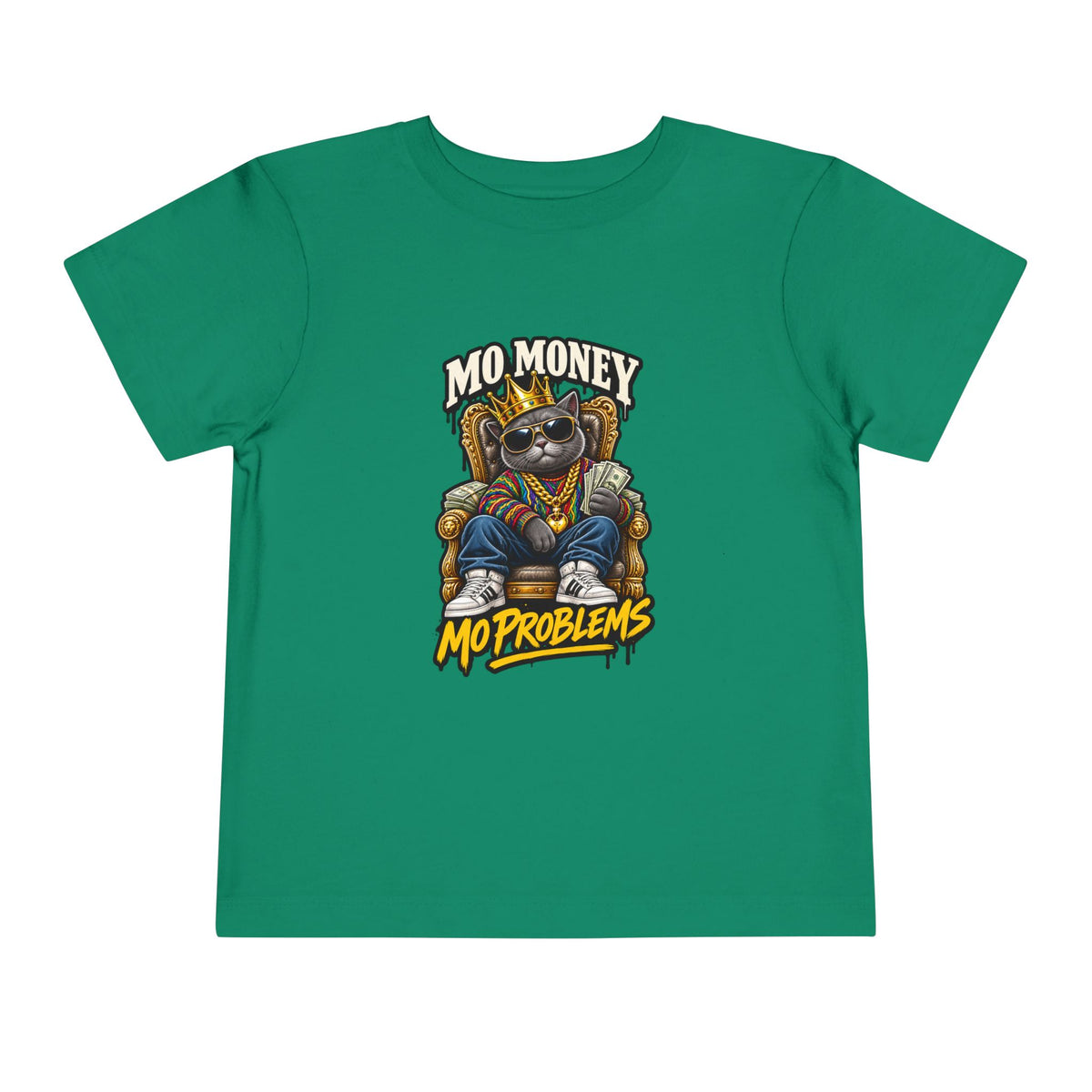 Mo Money Mo Problems Toddler Tee | Raccoon King Graphic