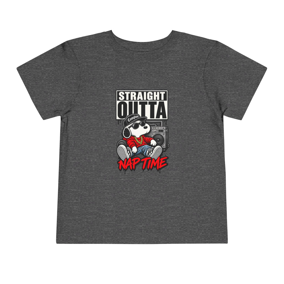 Straight Outta Nap Time Toddler Tee | Cool Hippo Cartoon Naptime Tee
