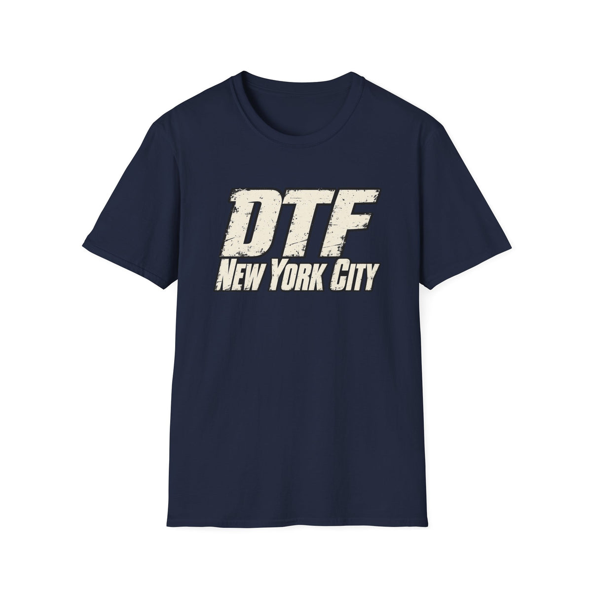 DTF New York City T-Shirt | Vintage Block Letter Graphic