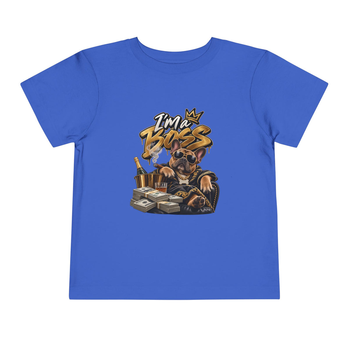 I'm A Boss Rottweiler Puppy Tee, Toddler Dog Shirt | Cute Canine Graphic | 90s 00s Hip Hop Pop Culture Nostalgia