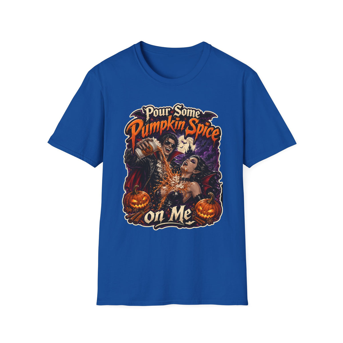 Pumpkin Spice Horror Pour Some Pumpkin Spice T-Shirt | Halloween | 1990's 2000's Nostalgia Throwback