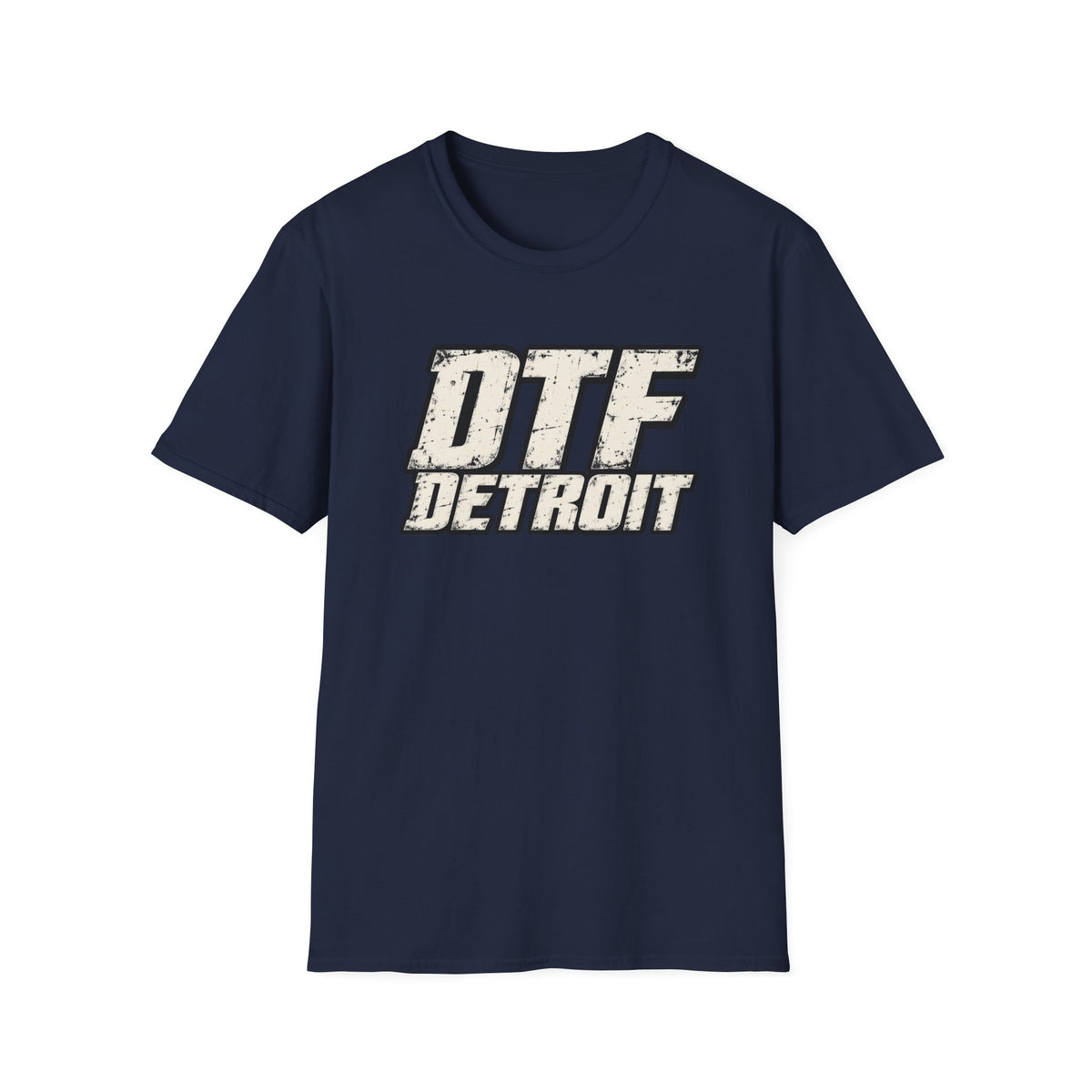 DTF Detroit graphic tee | Vintage distressed city typography T-Shirt