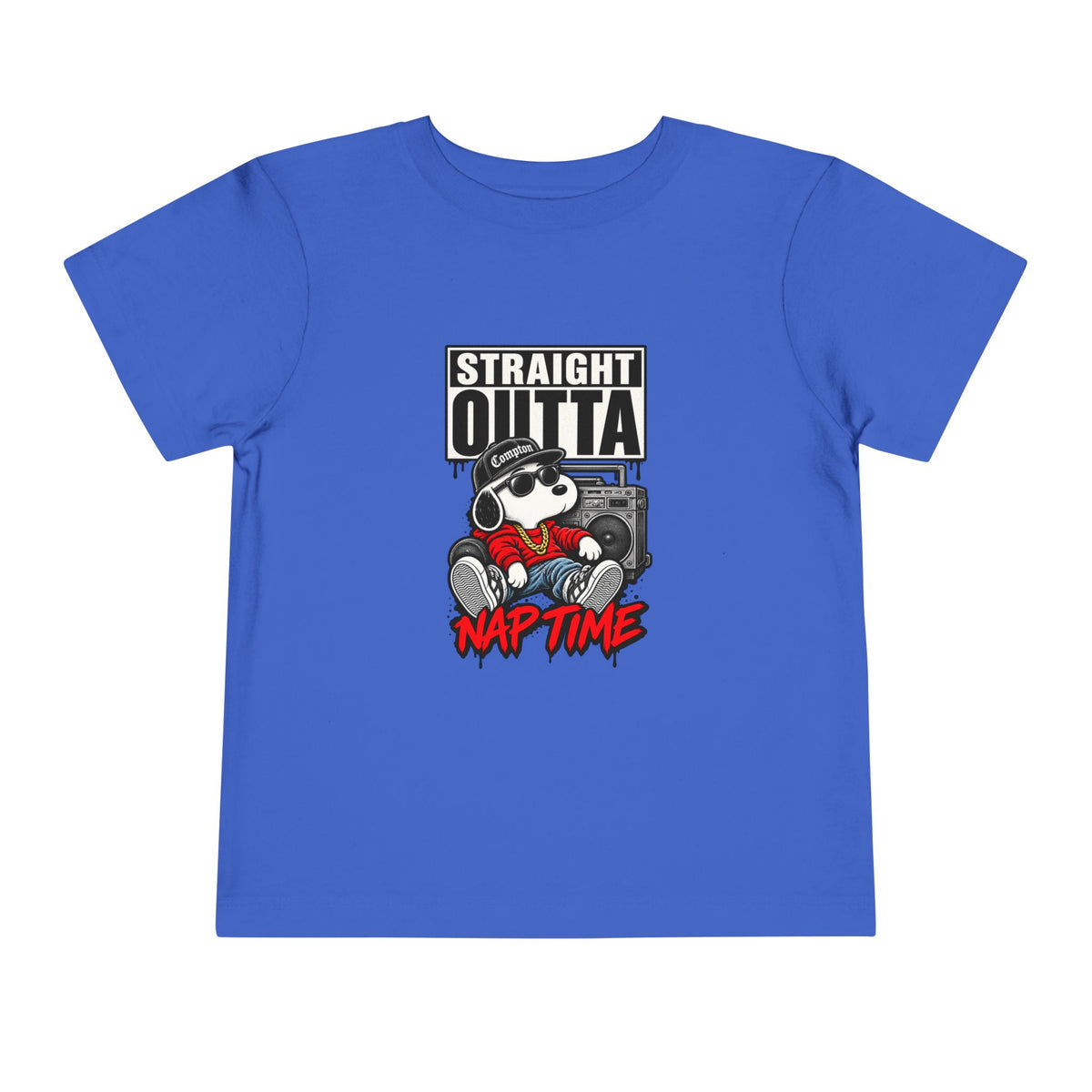 Straight Outta Nap Time Toddler Tee | Cool Hippo Cartoon Naptime Tee