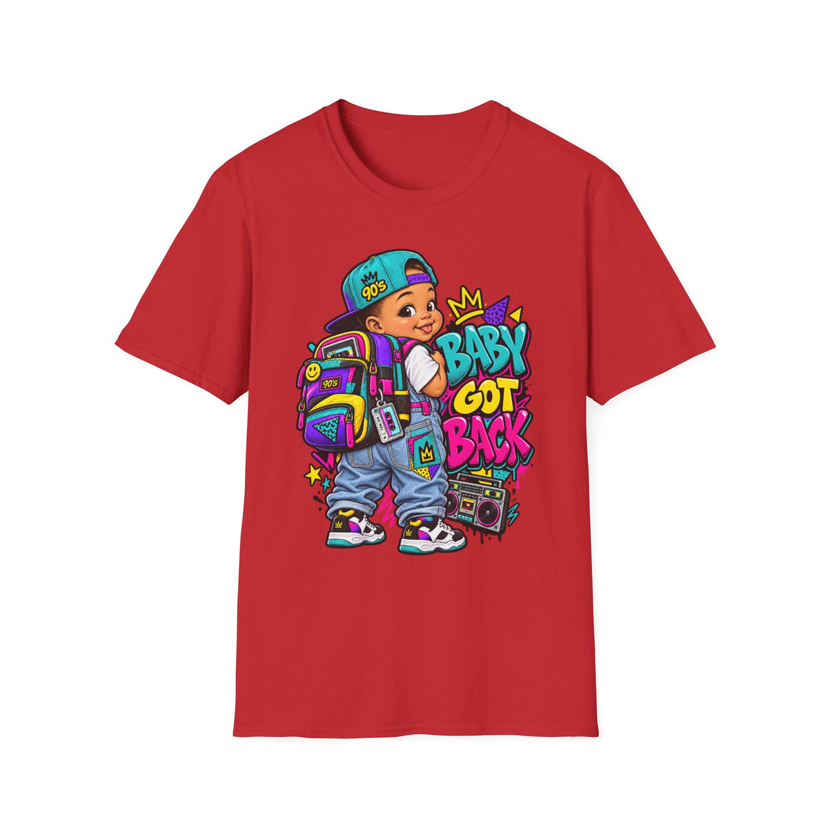 Baby Got Back toddler boy graphic T-Shirt | 90s retro hip hop design | 90's 00's Hip Hop Pop Culture Nostalgia