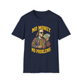 Benjamin Franklin holding cash Mo Money T-Shirt | Retro Money Humor | 1990's 2000's Nostalgia Throwback