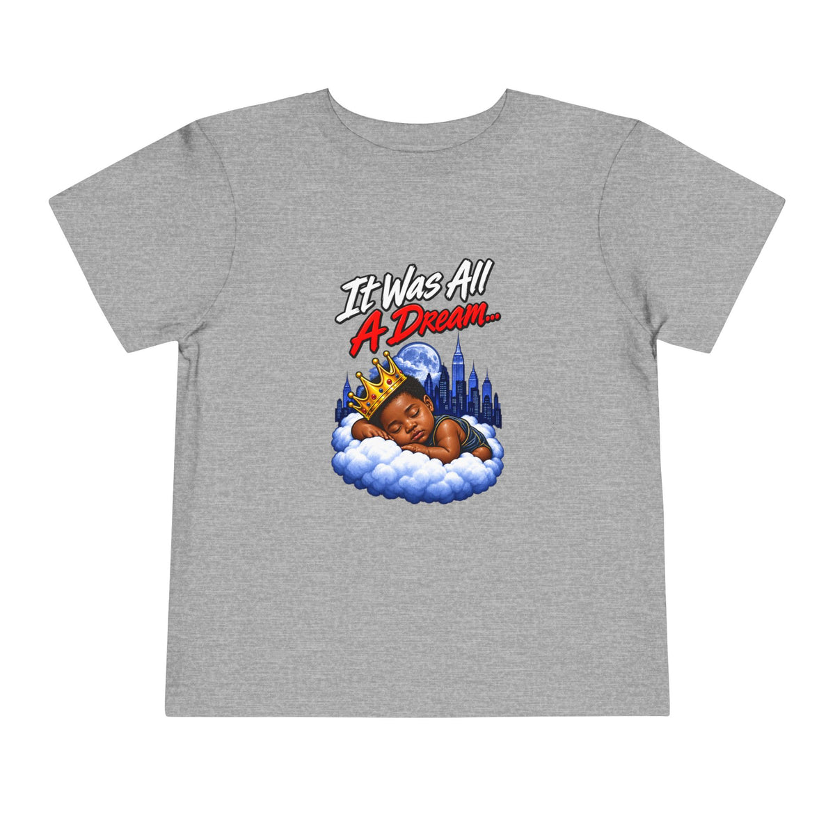It Was All A Dream Biggie Toddler Tee | Sleeping Baby Prince Illustration