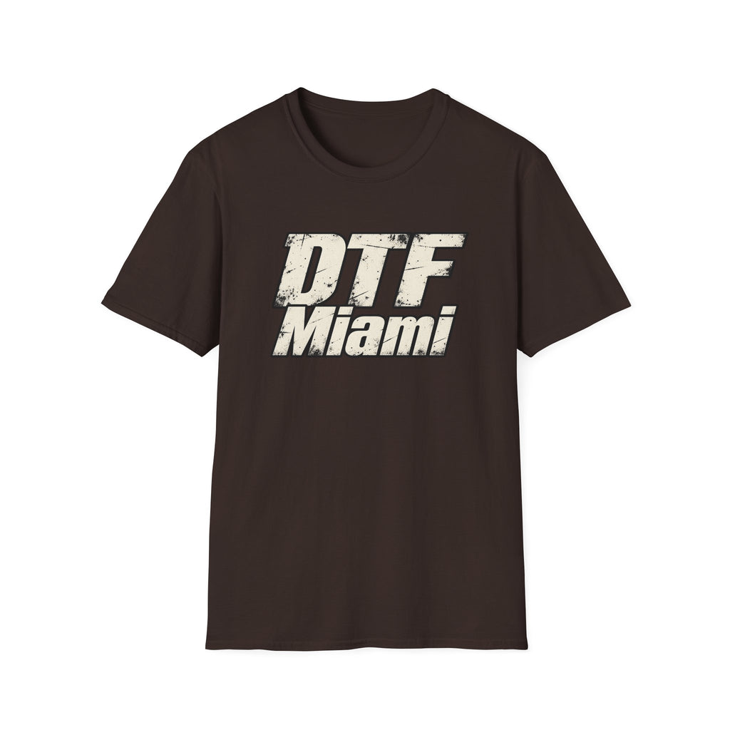 DTF Miami graphic T-Shirt | Vintage distressed logo, city tee