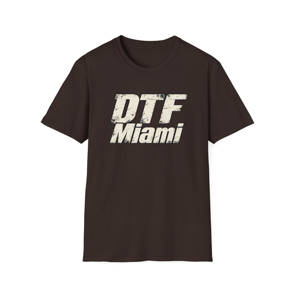 DTF Miami graphic T-Shirt | Vintage distressed logo, city tee