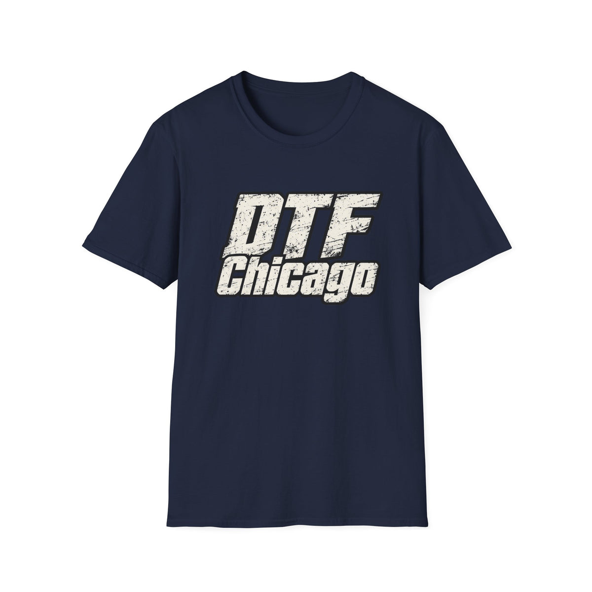 DTF Chicago distressed logo T-Shirt | Vintage city typography