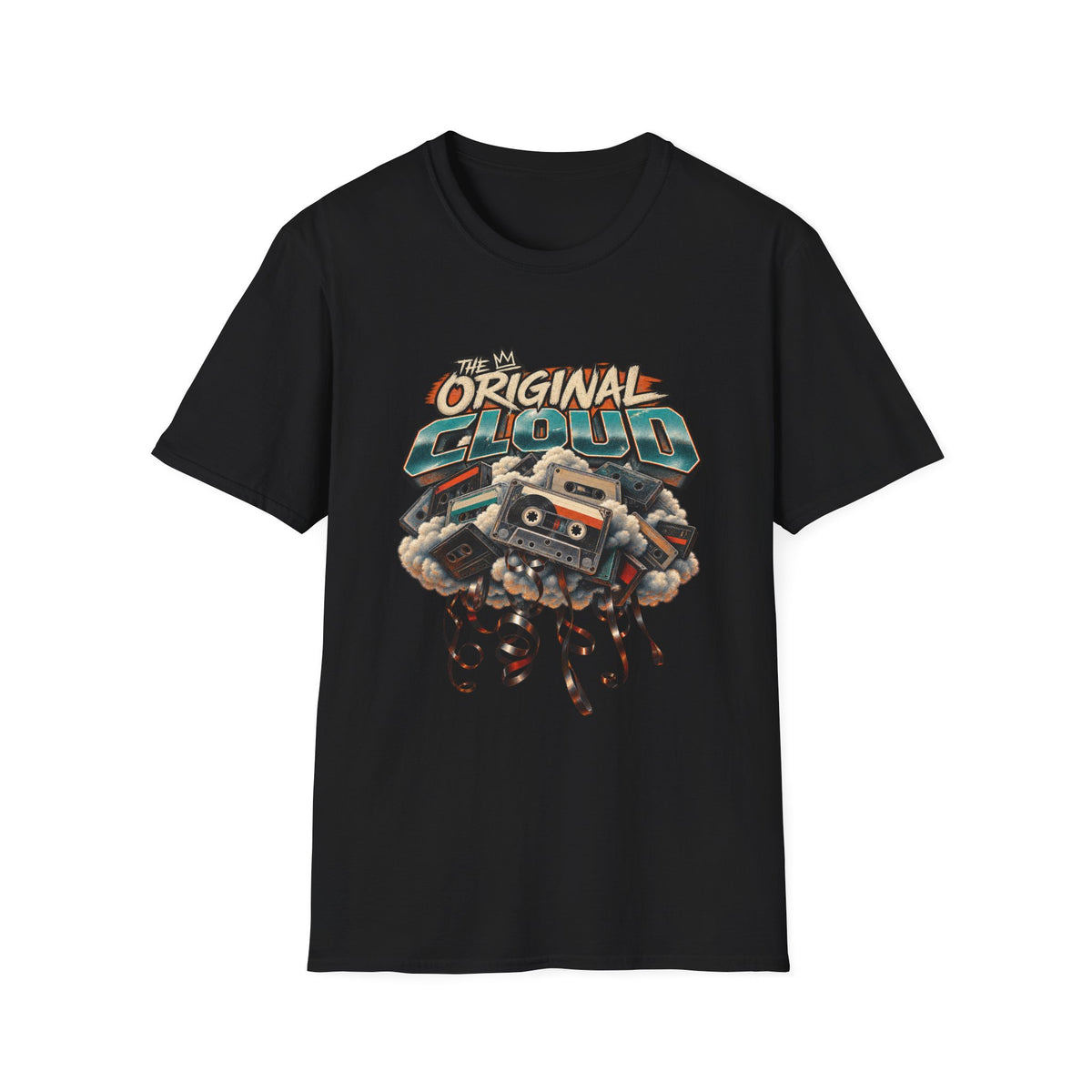 The Original Cloud T-Shirt | Retro Cassette Boom Box Graphic | 1990's 2000's Nostalgia Throwback