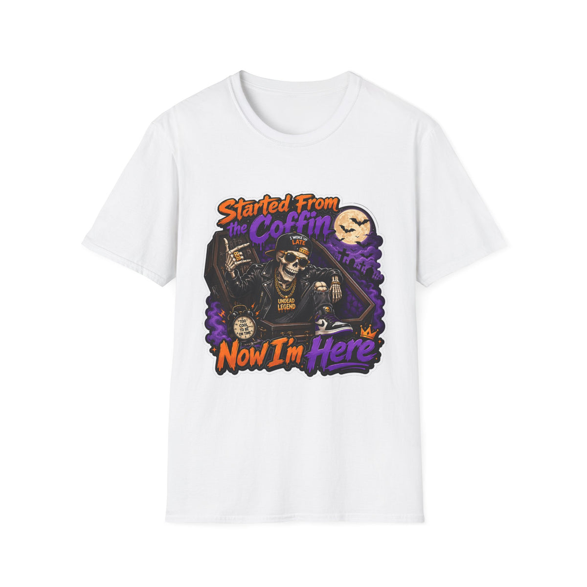 Started From the Coffin Skeleton Driver T-Shirt | Halloween Skull Tee
