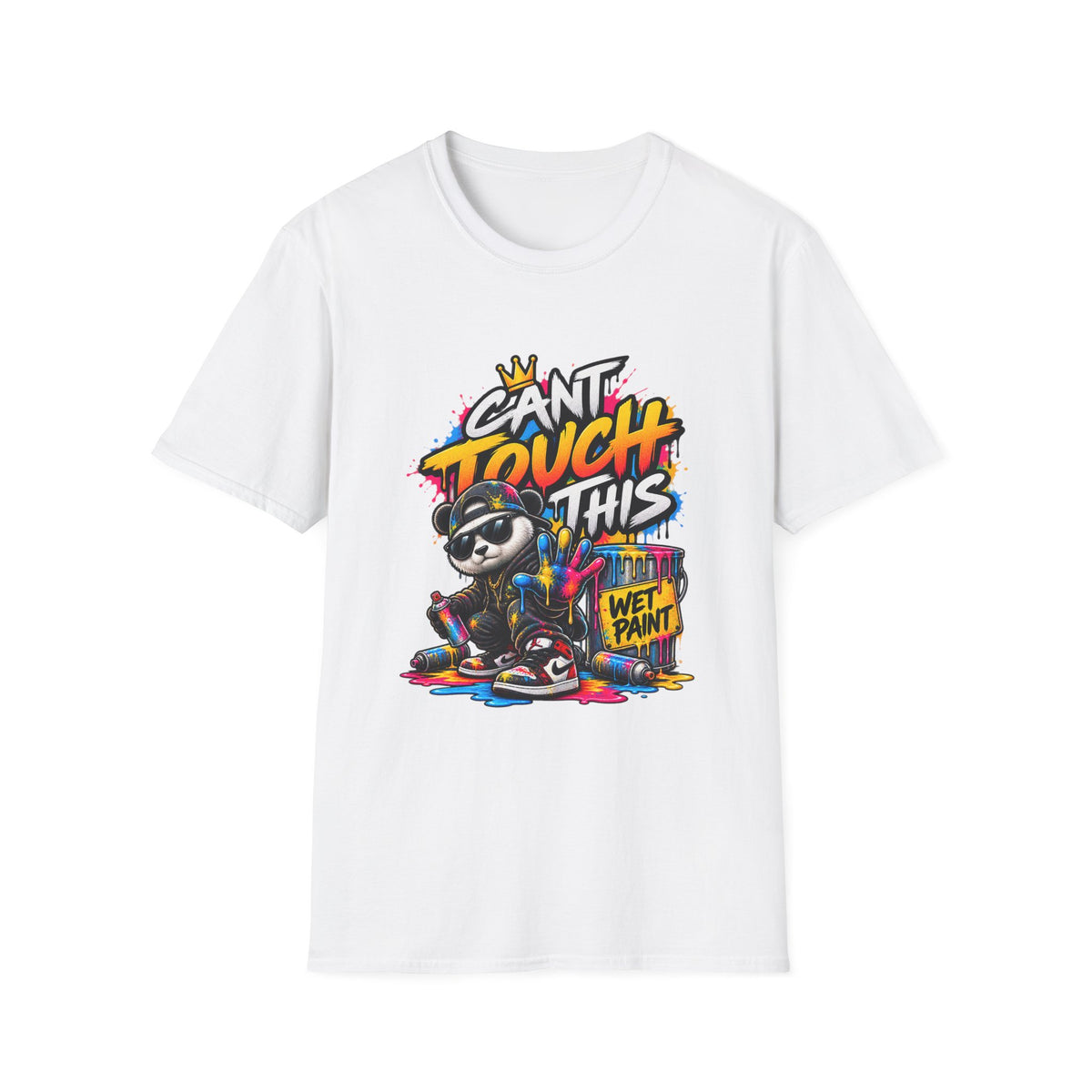 Cant Touch This Panda T-Shirt | Graffiti Streetwear Panda