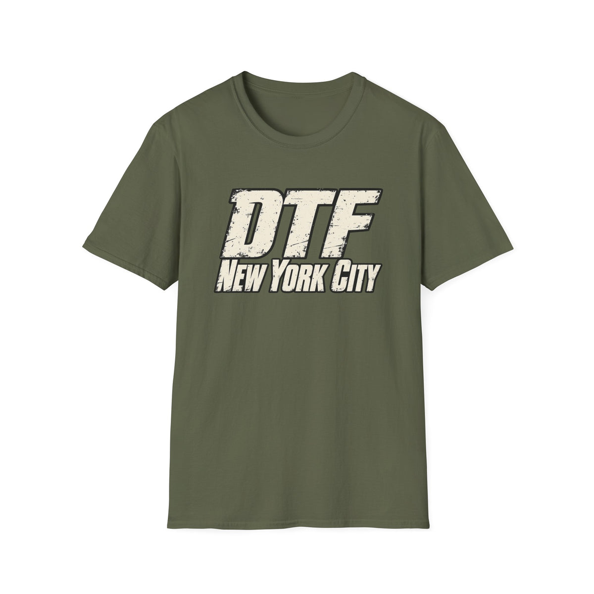DTF New York City T-Shirt | Vintage Block Letter Graphic