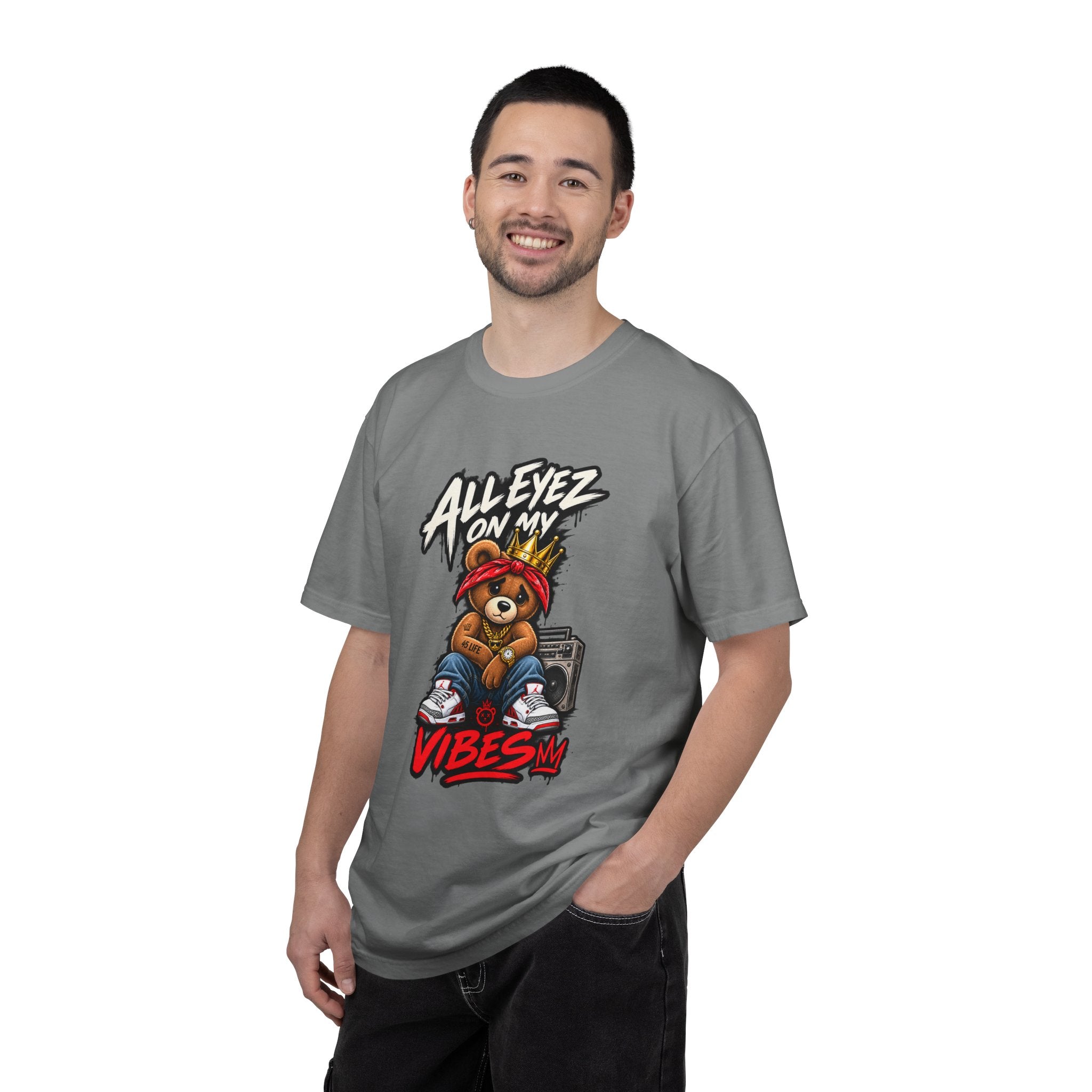 All Eyez On My Vibes Bear Pac T-Shirt | Streetwear Graphic Tee