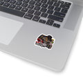 90s Retro Collage Kiss-Cut Sticker | Boombox, Gamboy, Sneakers