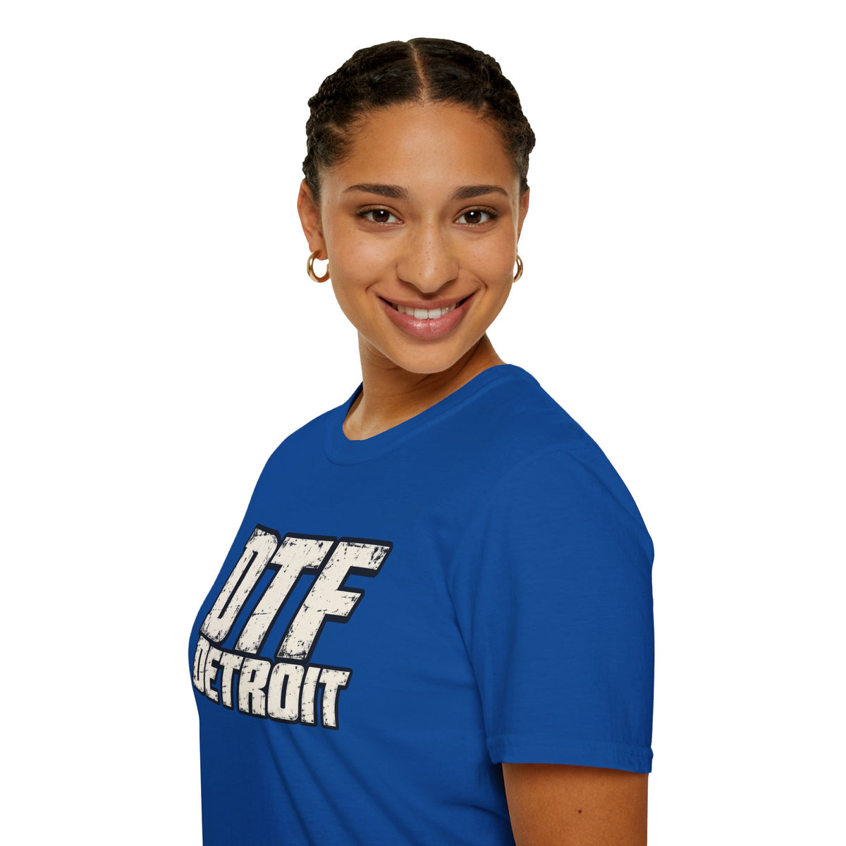 DTF Detroit graphic tee | Vintage distressed city typography T-Shirt