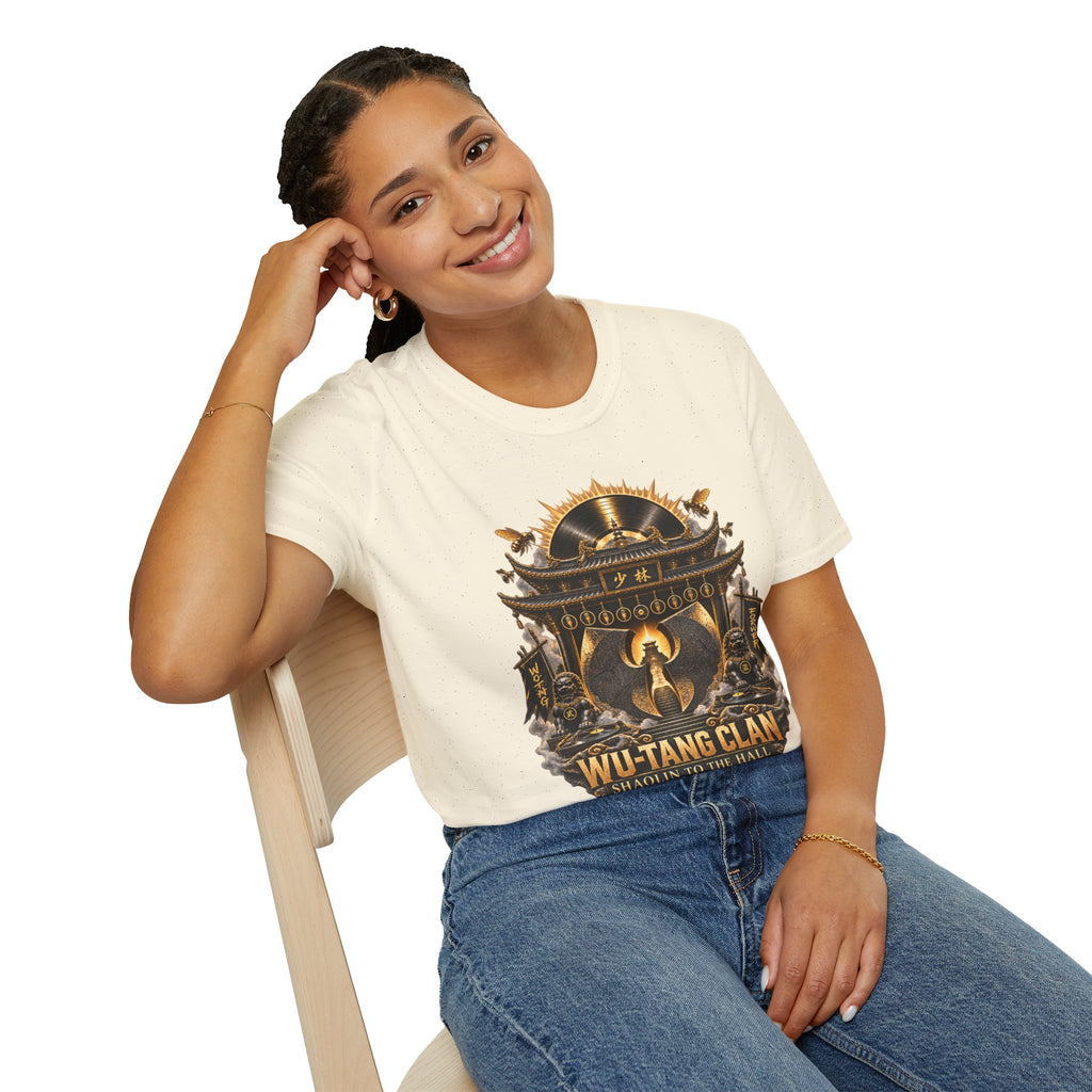 Wu-Tang Clan Temple Rock and Roll Hall of Fame T-Shirt | Hip Hop Logo, Martial Arts Shrine | 90s 00s Hip Hop Nostalgia Pop Culture