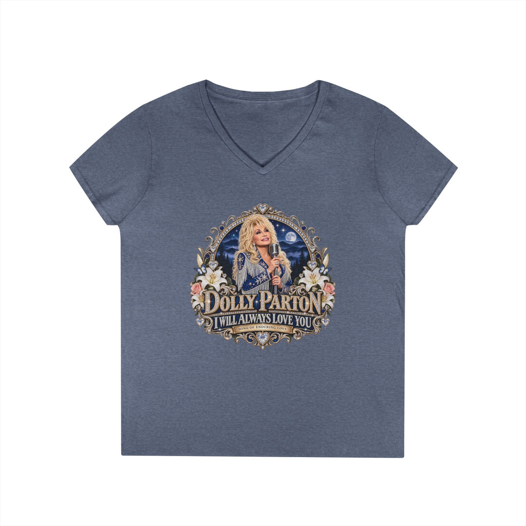 Country Legend Dolly Parton Portrait I Will Always Love You T-Shirt | Tribute Memorial