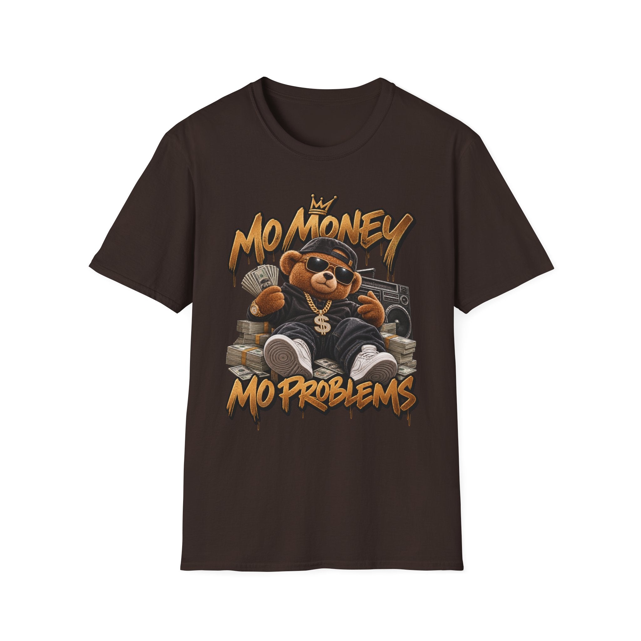No Money No Problems T-Shirt | Teddy Bear Rap Graphic Tee | 90's 00's Hip Hop Pop Culture Nostalgia