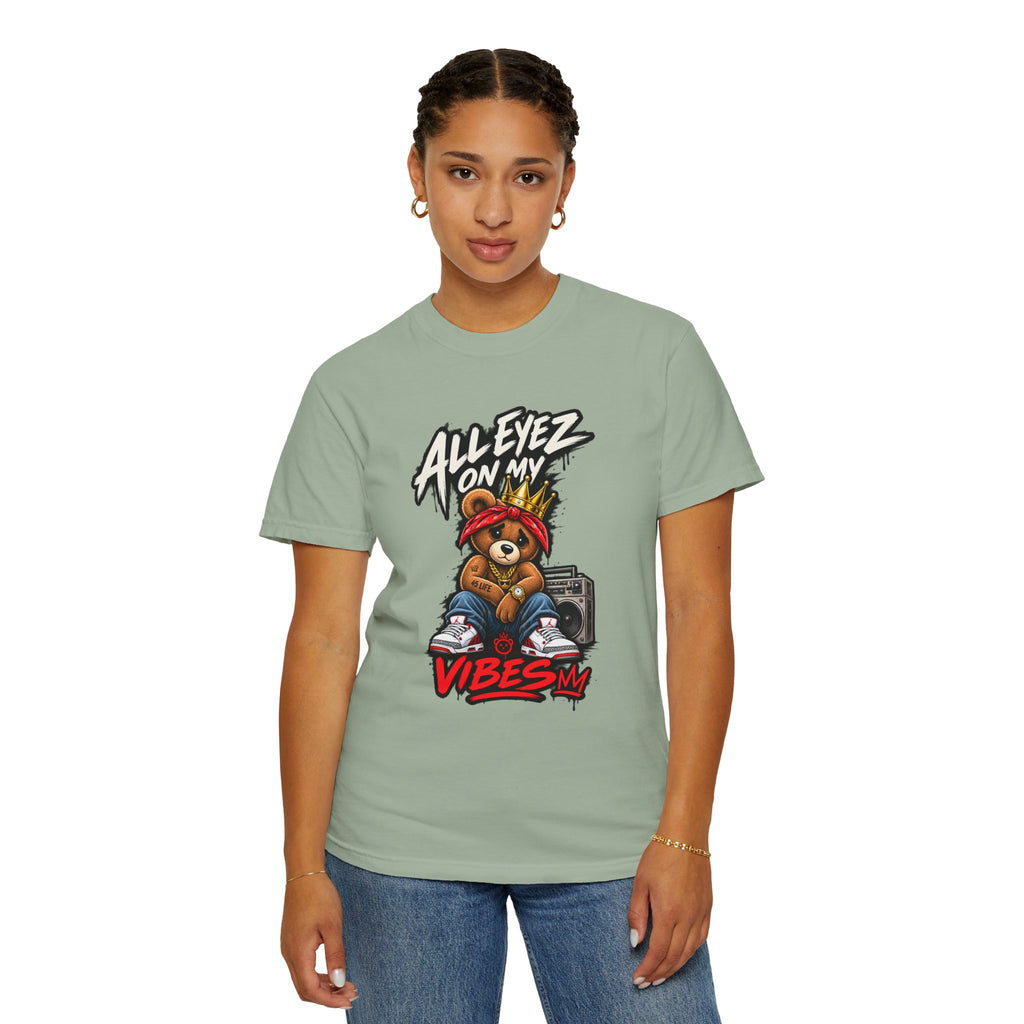 All Eyez On My Vibes Bear Pac T-Shirt | Streetwear Graphic Tee
